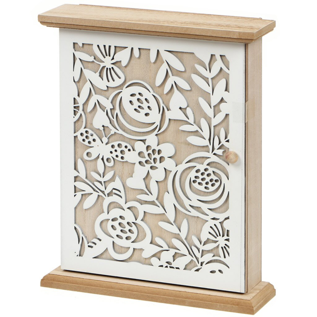Carved Flowers Key Holder Box 27*22*7CM,Carved Flowers Key Holder Box 27*22*7CM