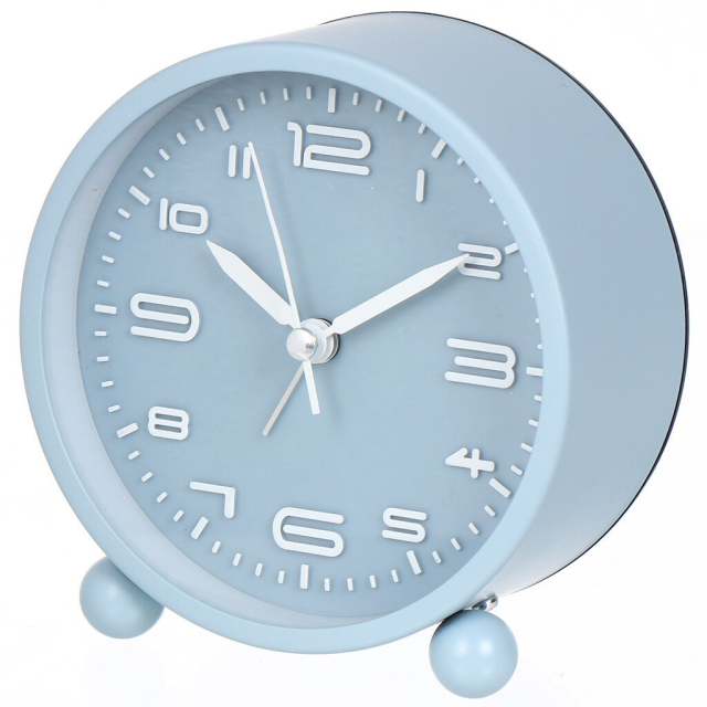 Metal + Plastic Round Table Clock 11*5.4*11CM,Metal + Plastic Round Table Clock 11*5.4*11CM