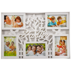 إطار صور أبيض بوليمر لخمس صور 49.5*33.5 سم 10*15 سم,إطار صور أبيض بوليمر لخمس صور 49.5*33.5 سم 10*15 سم