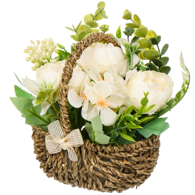 Artificial Flower in a Basket 15*12*15CM,Artificial Flower in a Basket 15*12*15CM