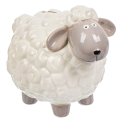 صندوق نقود خزفي مزخرف على شكل خروف 16.5*10*18 سم,صندوق نقود خزفي مزخرف على شكل خروف 16.5*10*18 سم