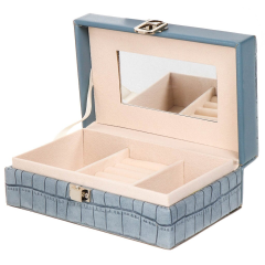 Blue Jewelry Box 16*10*5.5CM,Blue Jewelry Box 16*10*5.5CM
