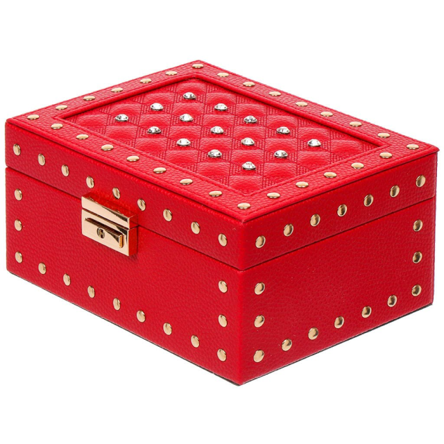 حقيبة مجوهرات ومستحضرات تجميل 20*15*9 سم أحمر,حقيبة مجوهرات ومستحضرات تجميل 20*15*9 سم أحمر