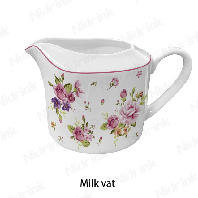 Milk Vat Food Container, Ceramic Creamer Pot, 300ml,Milk Vat Food Container, Ceramic Creamer Pot, 300ml