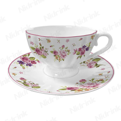 New Coffee & Tea Sets Drinkware Cup Set, Flower Ceramic Cup & Saucer, 250ml,New Coffee & Tea Sets Drinkware Cup Set, Flower Ceramic Cup & Saucer, 250ml