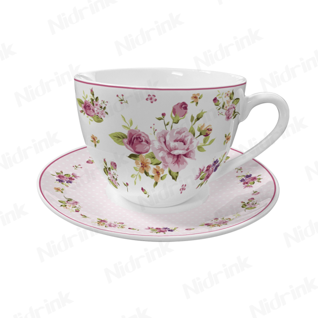 New Coffee & Tea Sets Drinkware Cup Set, Flower Ceramic Cup & Saucer, 250ml,New Coffee & Tea Sets Drinkware Cup Set, Flower Ceramic Cup & Saucer, 250ml