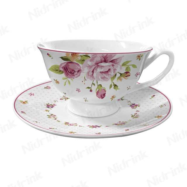 New Coffee & Tea Sets Drinkware Cup Set, Flower Ceramic Cup & Saucer, 200ml,New Coffee & Tea Sets Drinkware Cup Set, Flower Ceramic Cup & Saucer, 200ml