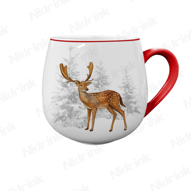 Christmas New Bone China Mug - 350ml Drink Coffee Cups,Christmas New Bone China Mug - 350ml Drink Coffee Cups