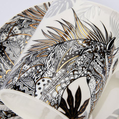 Horse Zodiac Ceramic Mug Set - 2pcs Festival Gift - 380ml,Horse Zodiac Ceramic Mug Set - 2pcs Festival Gift - 380ml