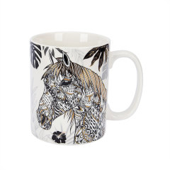 Horse Zodiac Ceramic Mug for Festival Gift - 450ml,Horse Zodiac Ceramic Mug for Festival Gift - 450ml