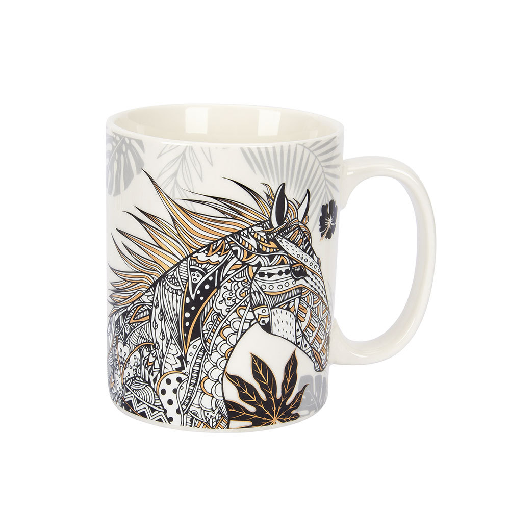 Horse Zodiac Ceramic Mug for Festival Gift - 380ml,Horse Zodiac Ceramic Mug for Festival Gift - 380ml