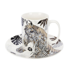 Horse Zodiac Ceramic Mug Set - 2pcs Festival Gift - 380ml,Horse Zodiac Ceramic Mug Set - 2pcs Festival Gift - 380ml