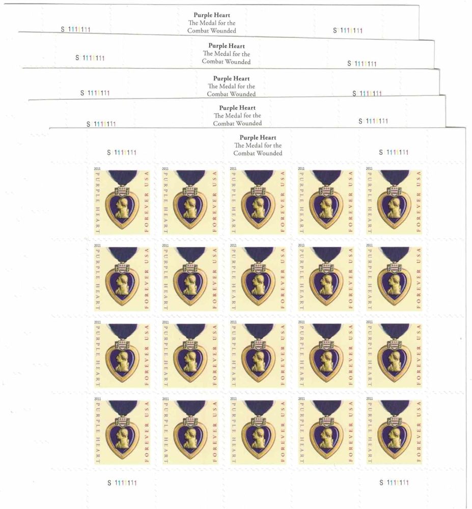 2019 US Purple Heart Forever Stamps
