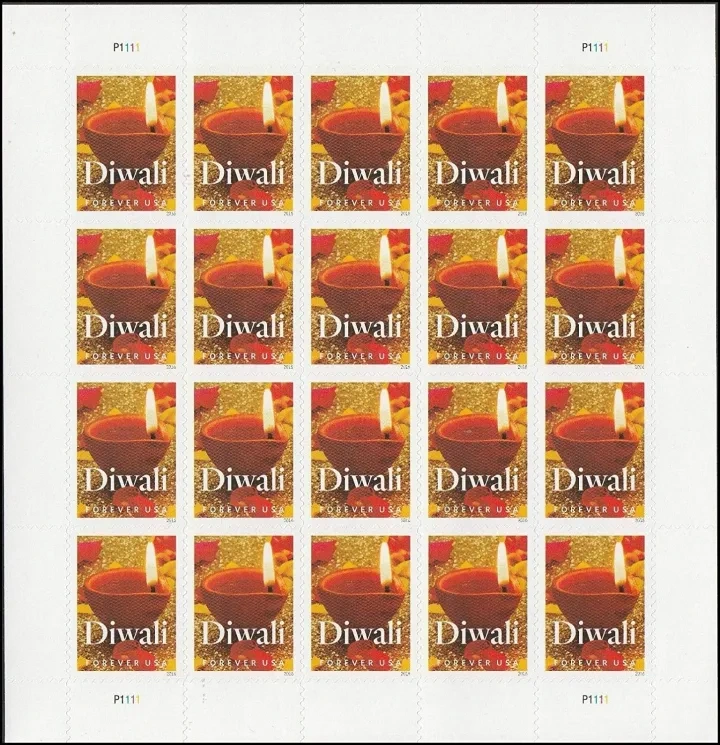 2016 USPS Diwali Celebration First Class Postage Stamps