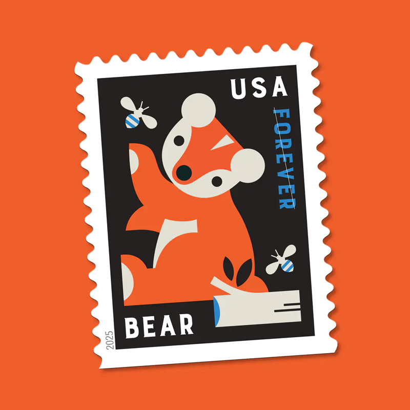 2025 Baby Wild Animals Stamps, Booklet of20