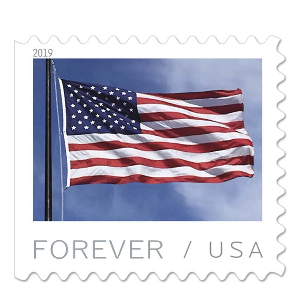 2019 USPS Flag Forever First Class Postage Stamps