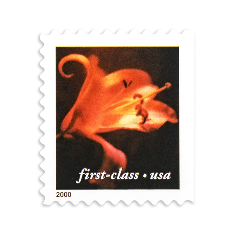 2000 US 34c Self Adhesive Four Flowers First Class Stamps