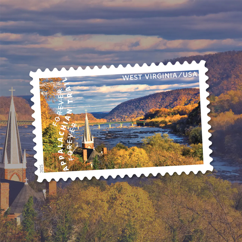 2025 The Appalachian Trail Forever Stamps, Sheet of 15 |Multiple Stamp Designs