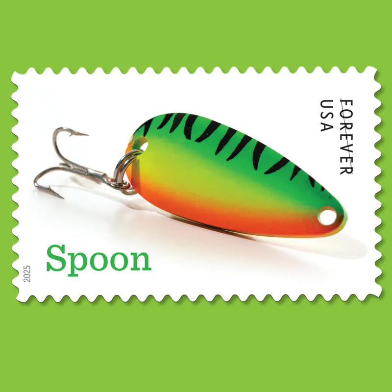 2025 Freshwater Fishing Lures Forever Stamps, Sheetof 20