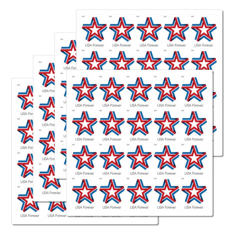 (2019) USPS Star Ribbon Forever Stamps