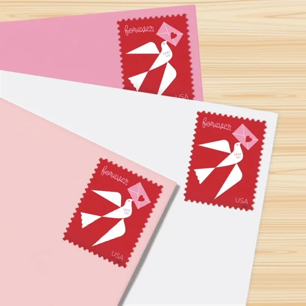 2024 Carrier pigeon love forever stamps