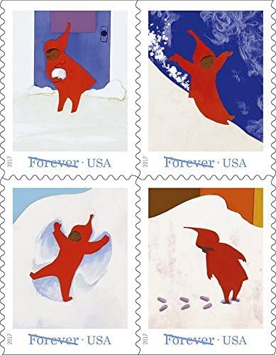 (2017) USPS Snowy Day Forever Postage Stamps