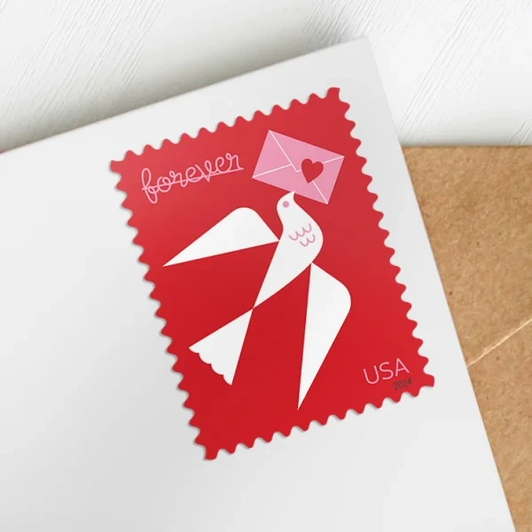2024 Carrier pigeon love forever stamps