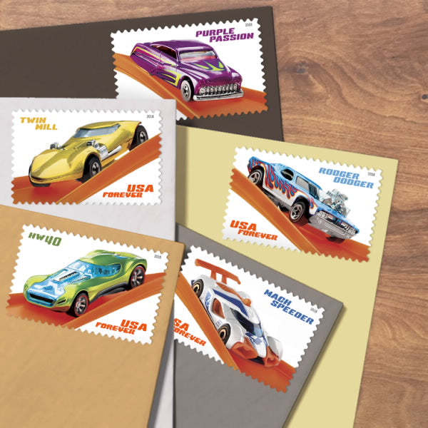 (2018) USPS Hot Wheels Stamps