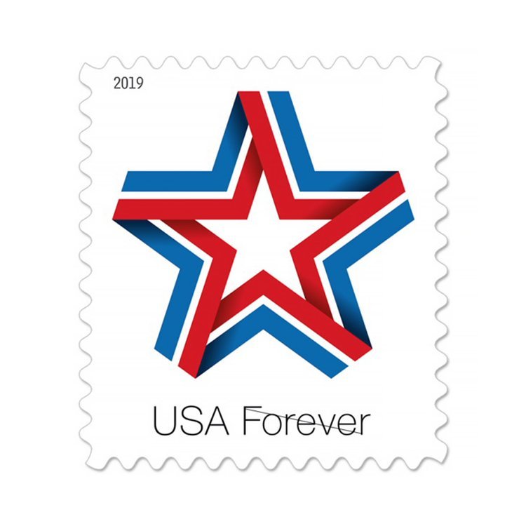 (2019) USPS Star Ribbon Forever Stamps