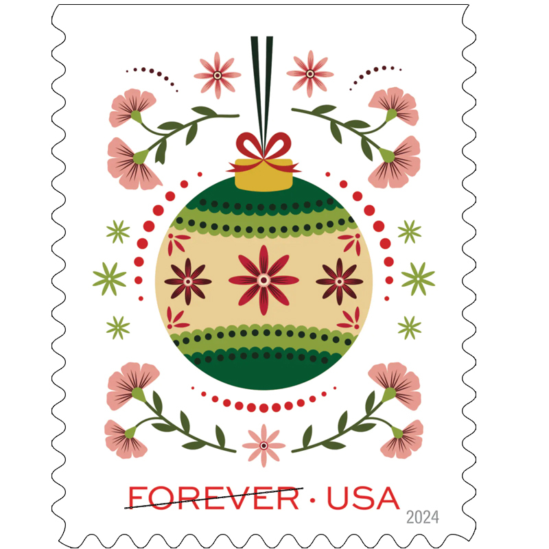 2024 Holiday Joy Forever Stamps, Book of 20|Multiple Stamp Designs