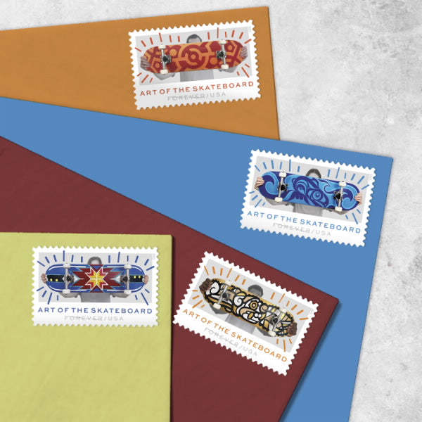 2023 Art of the Skateboad Postage Stamps