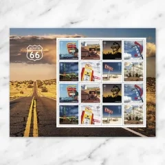 2026 Route 66 Stamps Sheet of 16