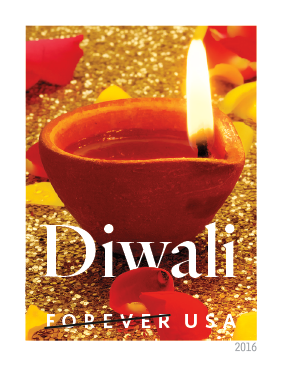 2016  Diwali  5 sheets =100 stamps