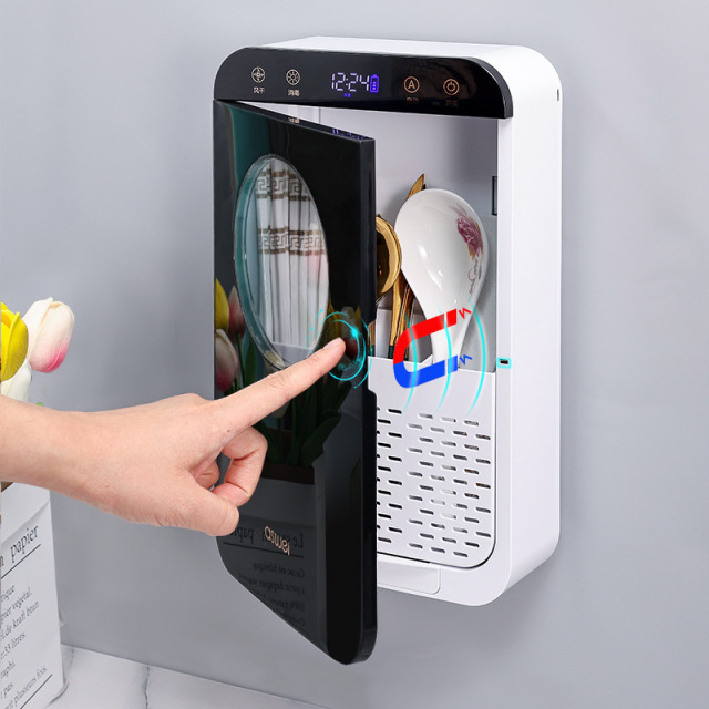 New Family Style Wall Mounted Disinfected Chopstick Holder Household Bucket Storage Box Rack for home