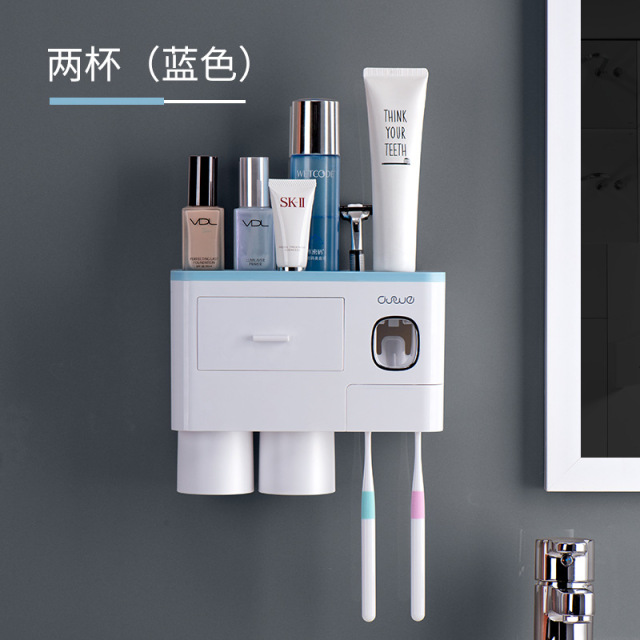 Toothbrush storage rack, brushing cup, mouthwash cup, wall mounted bathroom, non perforated wall mounted toothpaste, dental appliances, dental jar set
