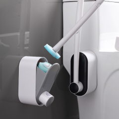 Disposable toilet brush without dead corners, household toilet cleaning brush replacement head mounted wall mounted toilet set