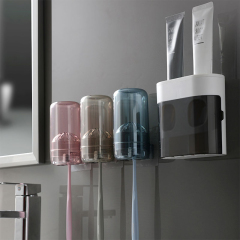 Automatic Toothpaste Squeezing Device Wall Mounted Household Squeezing Set Non Perforated Toilet Toothpaste Squeezing Storage Rack