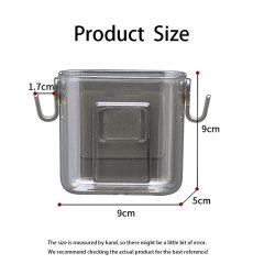 Organize home remote control storage box, wall mounted artifact, mobile phone storage, non perforated shelf, hook wall pendant