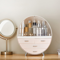 Huamili Plastic Wholesale Daily Necessities Cosmetics Storage Box Desktop Dust-proof Lipstick Holder on Dressing Table