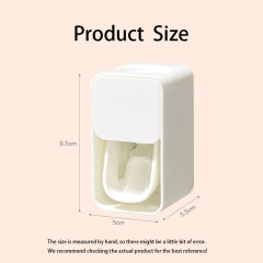 Huamili Automatic Toothpaste Dispenser - No Drill Precise Dispensing Easy to Clean