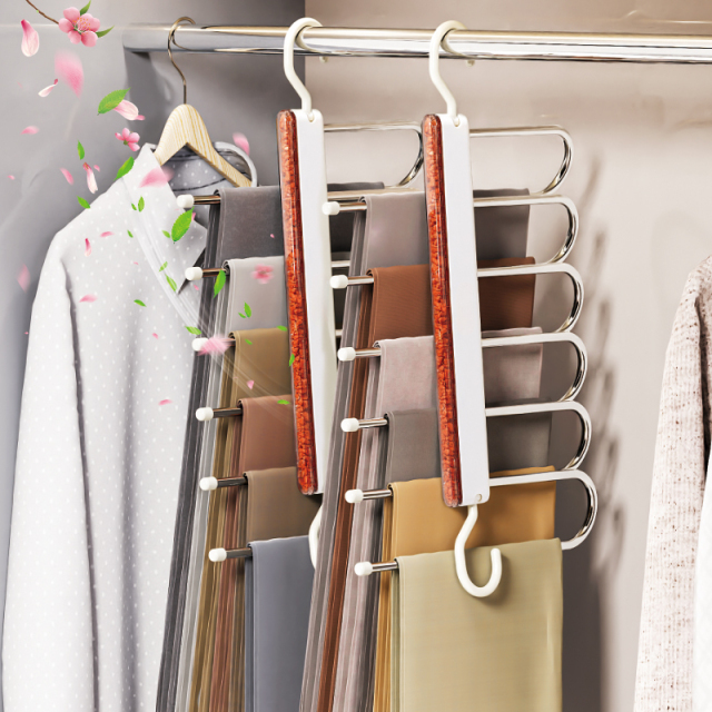 Huamili Aromatherapy Pull-Out Pants Rack | Top-Mounted Sliding Closet Hanger with Anti-Mold & Insect Protection