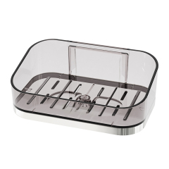 Strong suction cup, no punching soap box, wall mounted high-end household toilet soap storage rack, high-end drain box