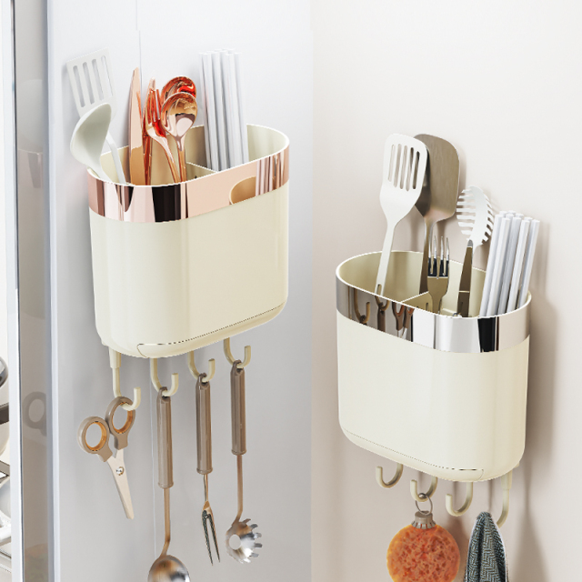 Kitchen knife holder, multifunctional wall mounted tool storage rack, integrated shelf for kitchen knives and cutting boards, chopstick holder storage rack