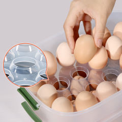 Huamili Egg Storage Box with Single and Double Layers Options for Home Use