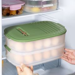 Huamili Egg Storage Box with Single and Double Layers Options for Home Use