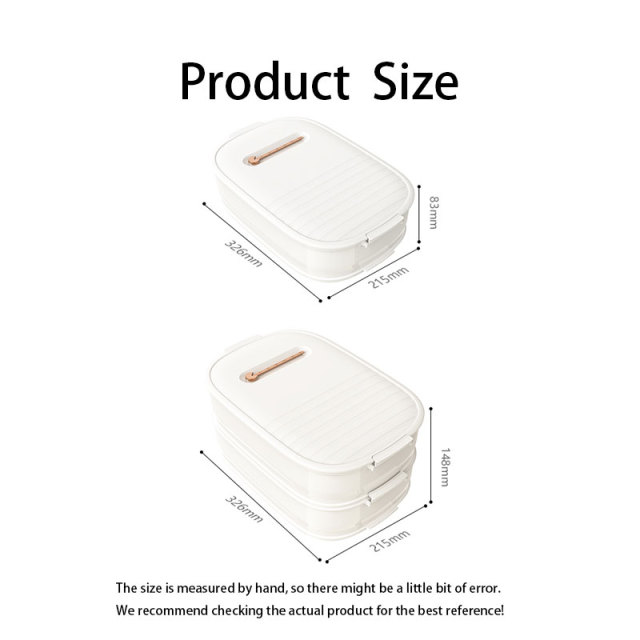 Huamili Egg Storage Box with Single and Double Layers Options for Home Use