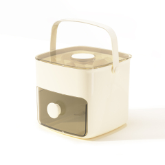 Ice Cube Mold Pressing Silicone Ice Cube Ice Hockey Plastic Handheld Ice Box Large Capacity Refrigerator Ice Cube Box