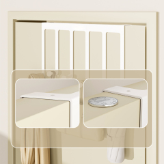 Strong load-bearing hooks behind the door for storage and hanging clothes hooks, bedroom non punching artifact wall hanging clothes, bathroom door hooks