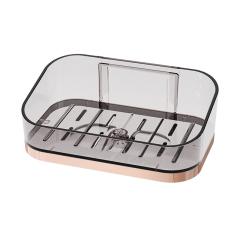 Strong suction cup, no punching soap box, wall mounted high-end household toilet soap storage rack, high-end drain box