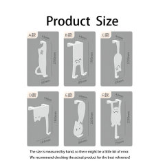 Factory Direct Sales of Simple Wall Mounted Cat Shaped Clothes Hooks for Badroom Living Room Home